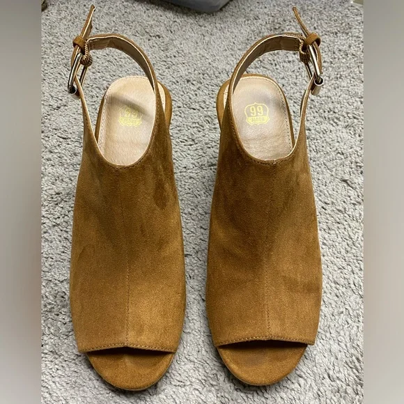 🤎Route 66 • tan wedge cork heel • 7 - Picture 4 of 9